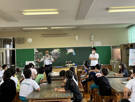 吉川小学校 竹の水鉄砲(2022/7/14)