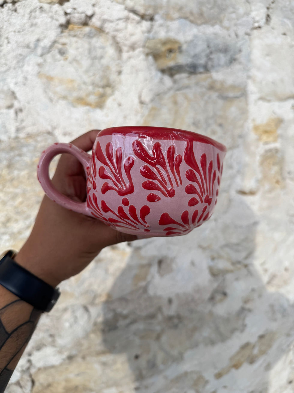 Thumbnail: Pink Talavera Heart Mug