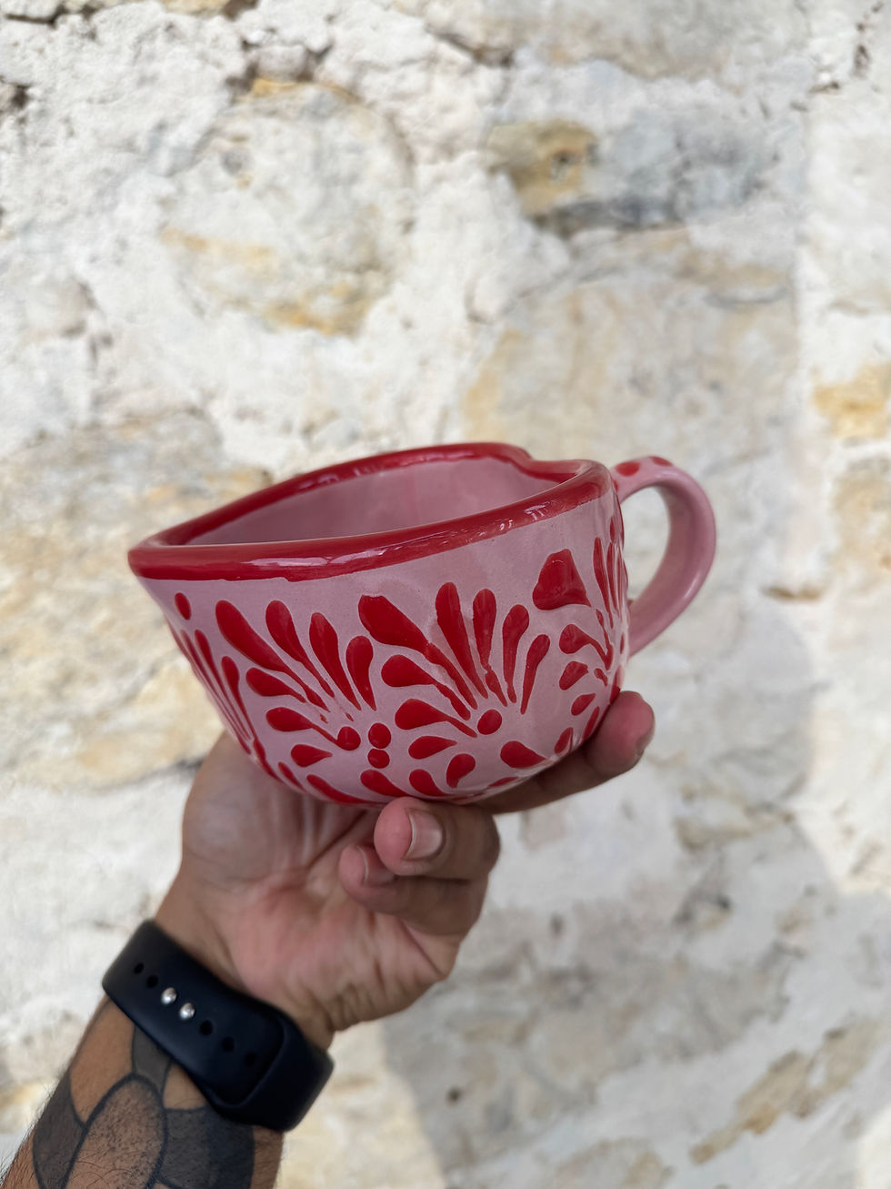 Thumbnail: Pink Talavera Heart Mug