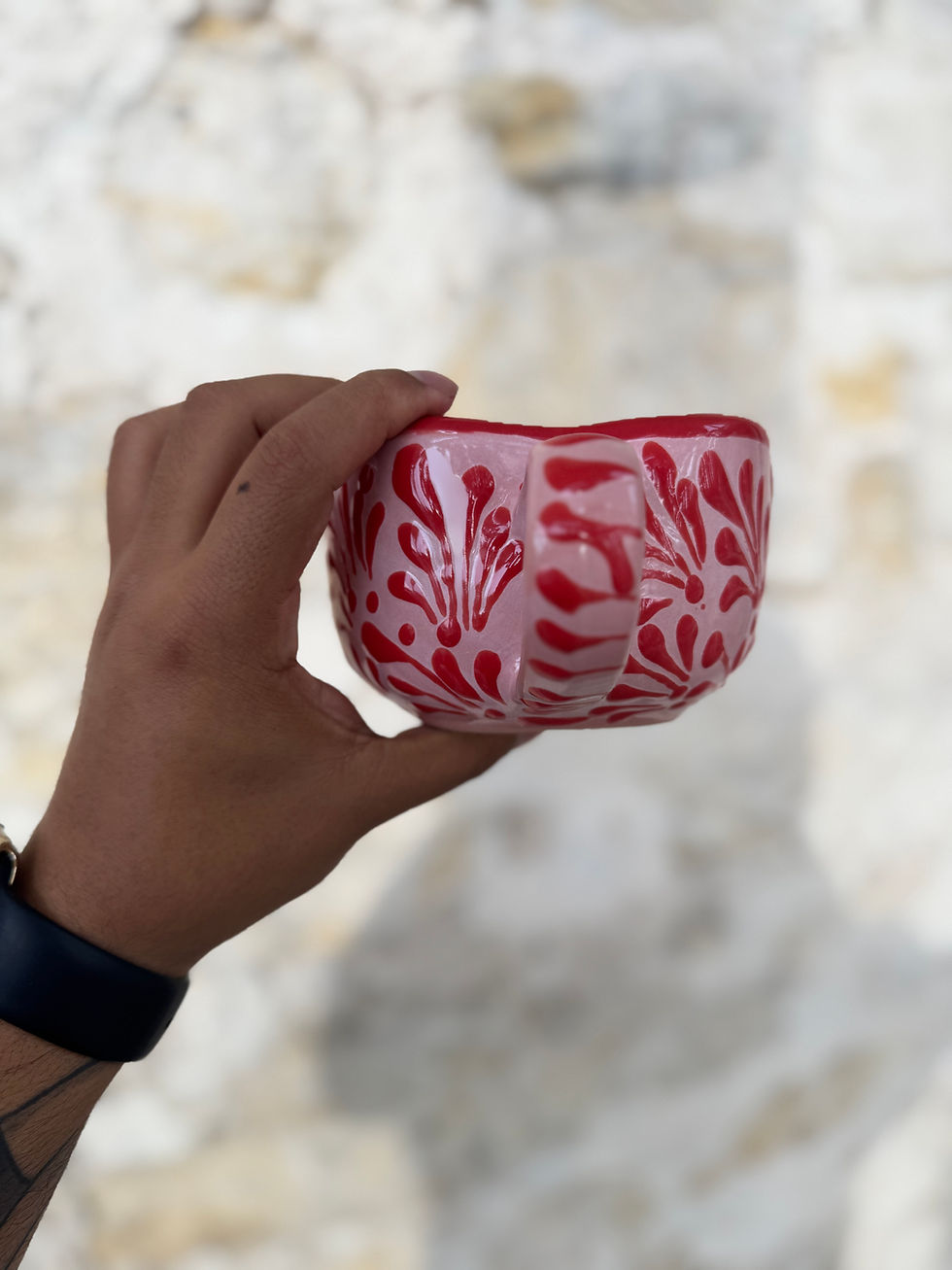 Thumbnail: Pink Talavera Heart Mug