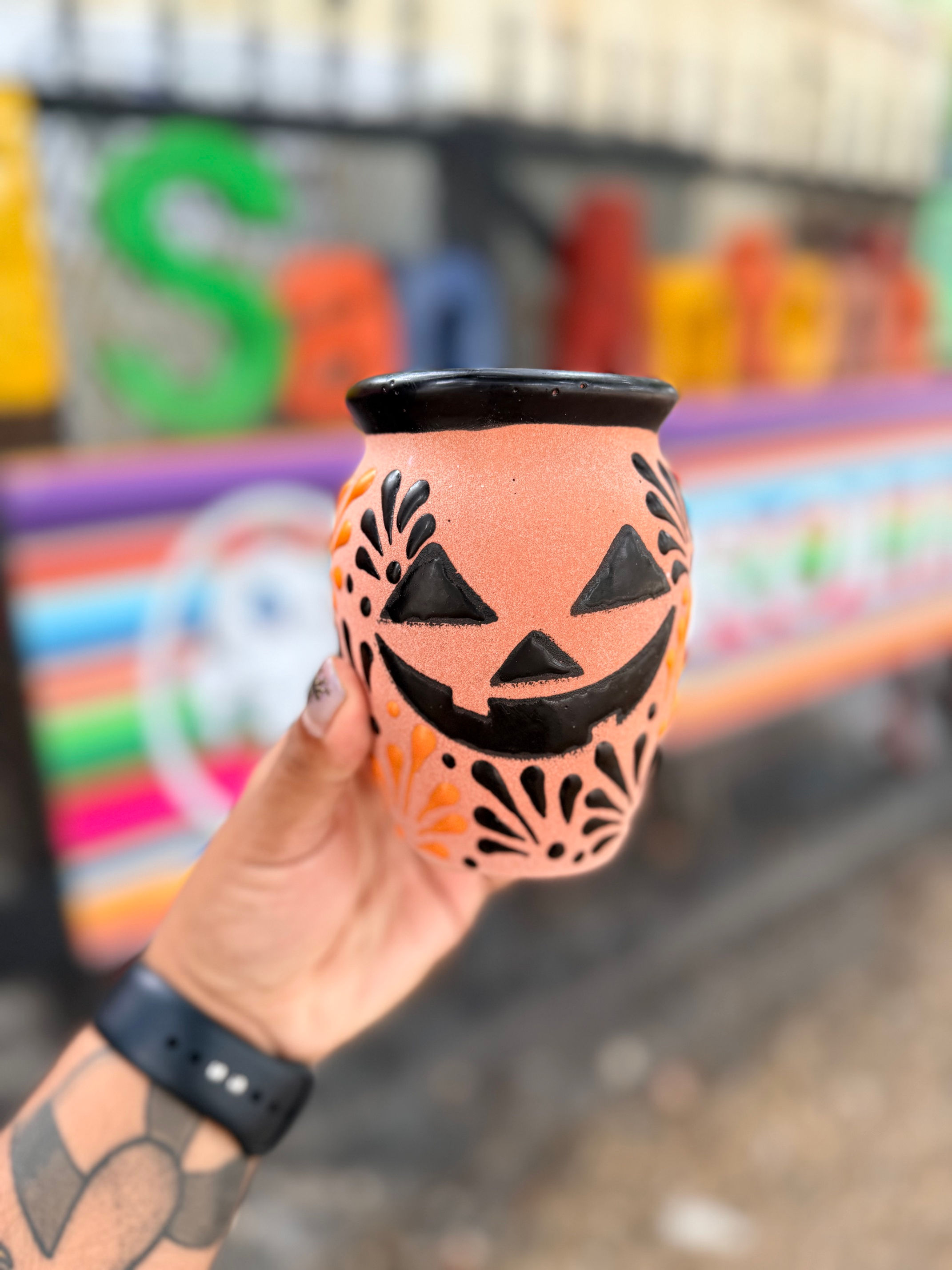 Jack-o-lantern Cantarito