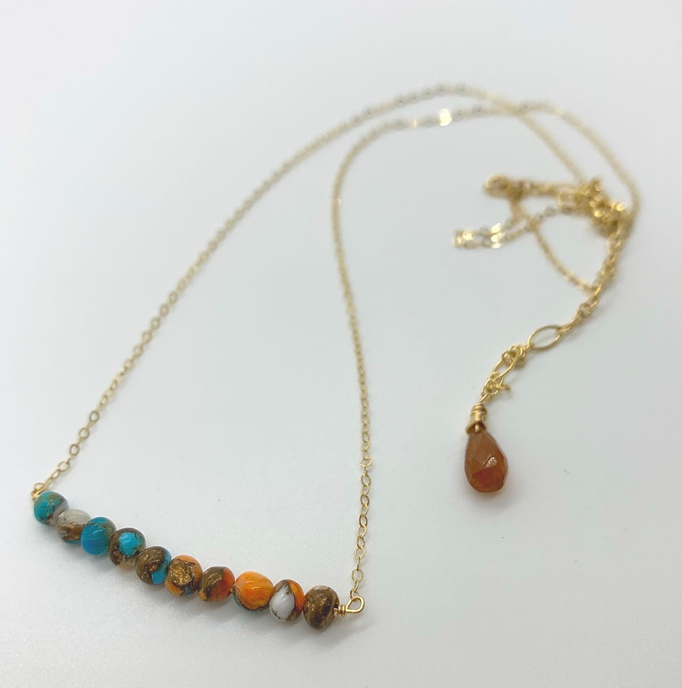 Thumbnail: Gemstone Bar Necklace