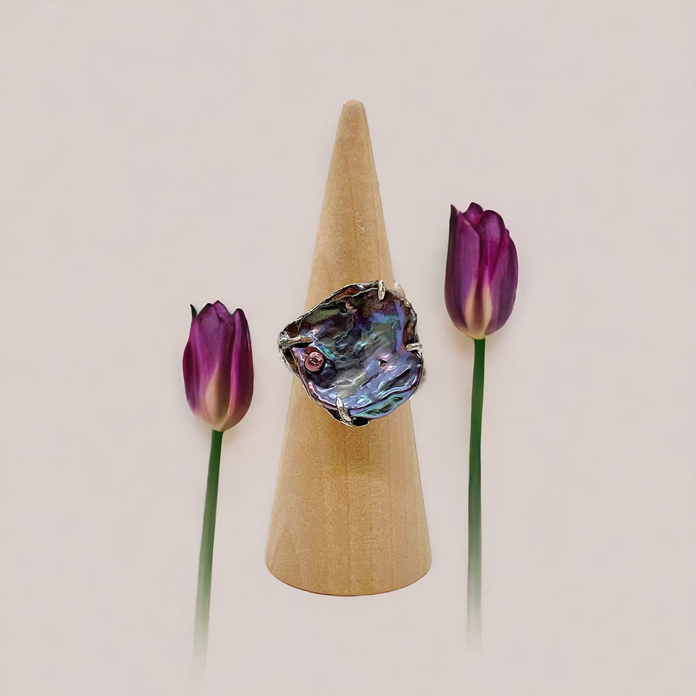 Thumbnail: Baroque Pearl Cocktail Ring  