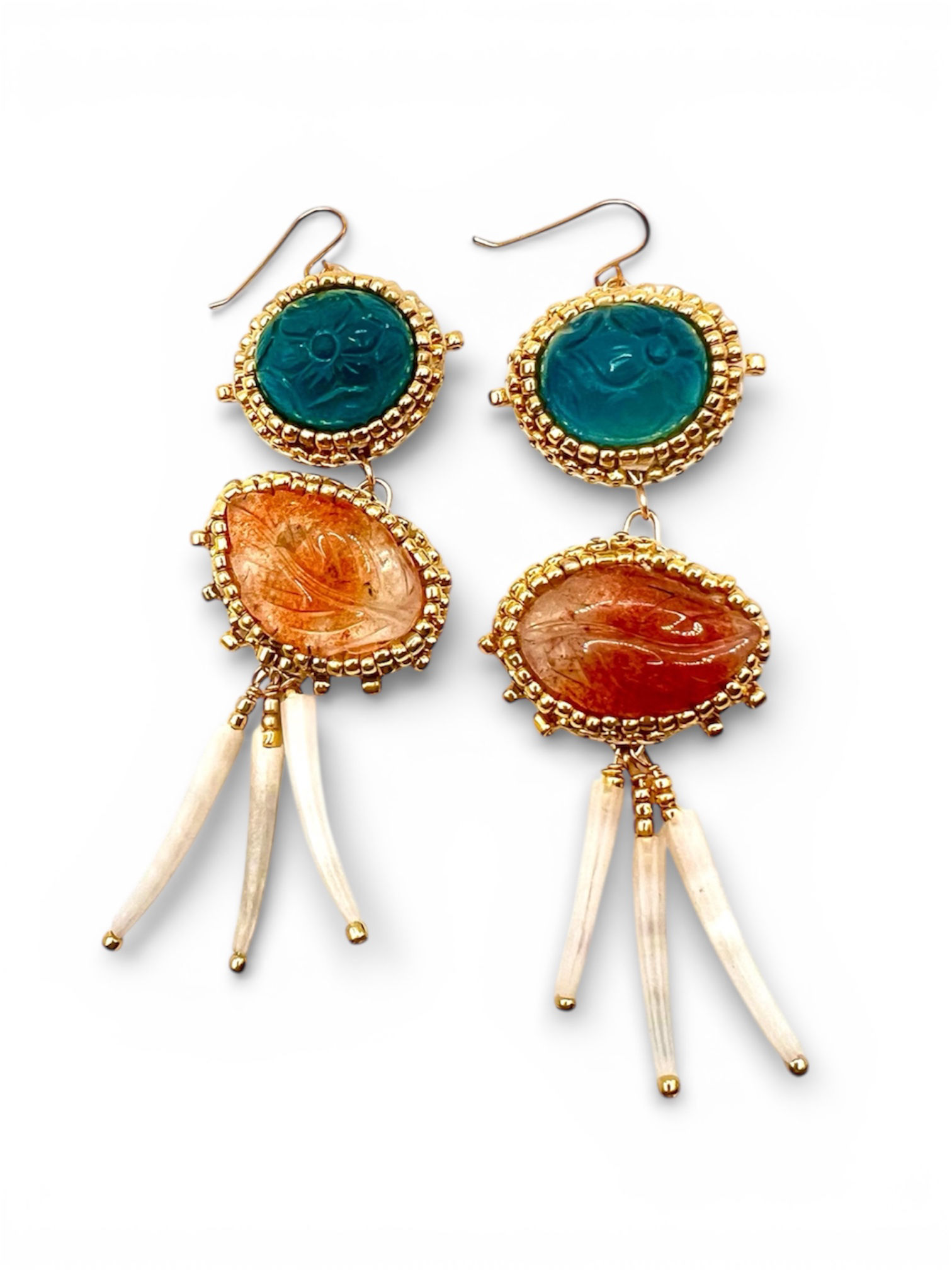 Gilded Reef Earrings