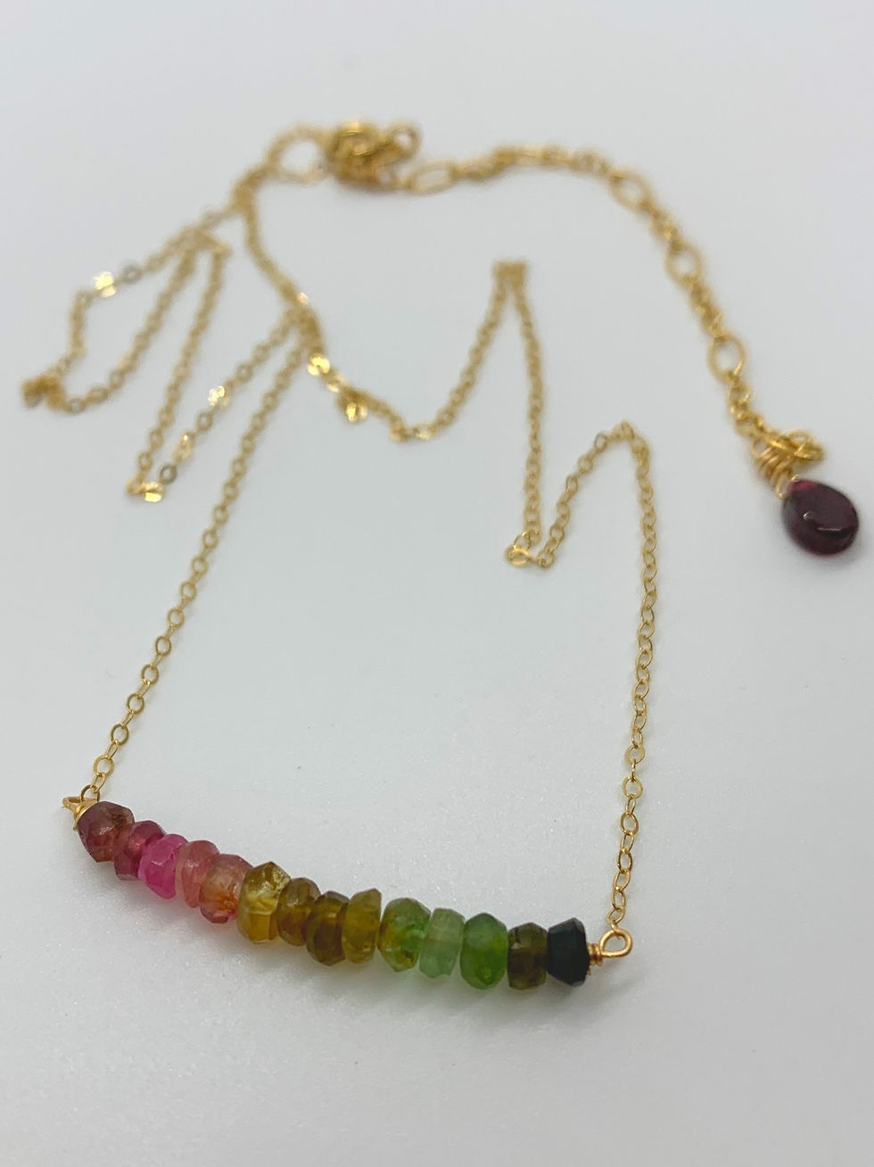 Thumbnail: Gemstone Bar Necklace