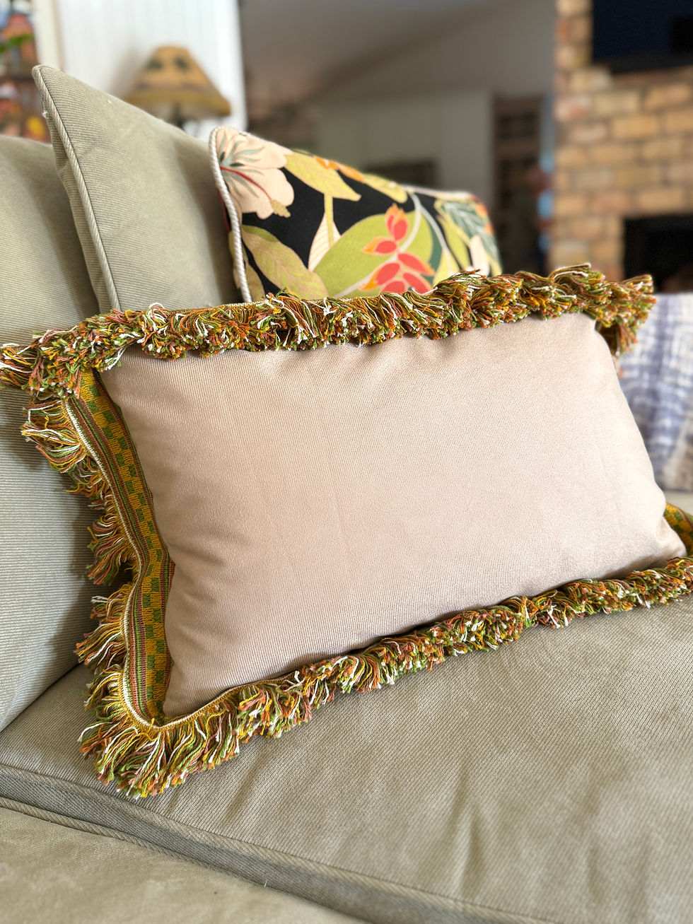 Thumbnail: Tutti Frutti Palm Pillow Cover