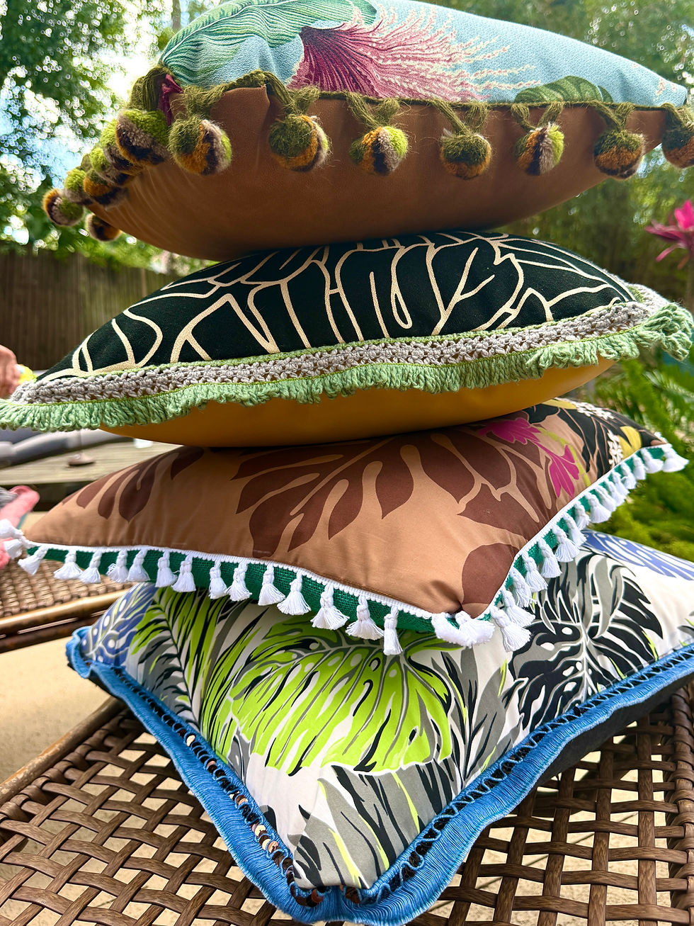 Thumbnail: Pair of Lilikoi Love Pillow Covers