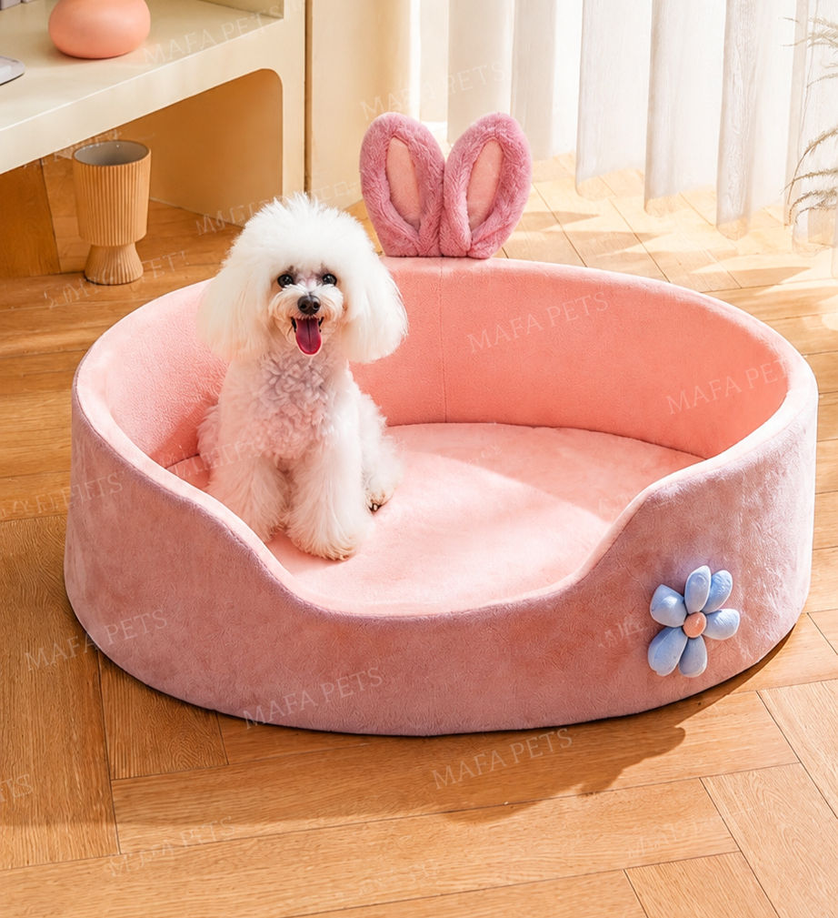 Washable Plush Dog Bed for Small to Large Pets