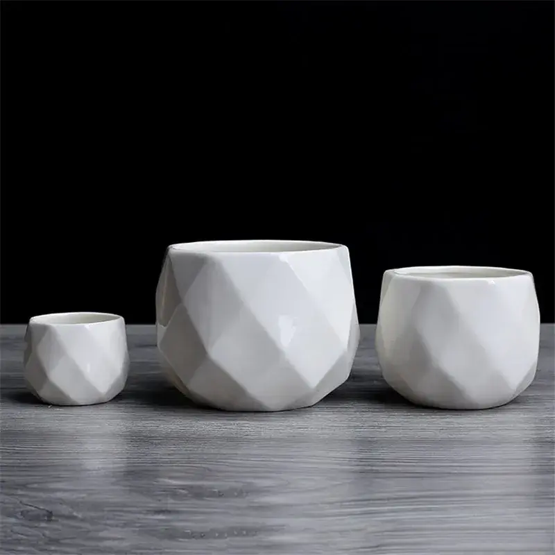 Thumbnail: Ceramic Diamond Geometric Plant Container