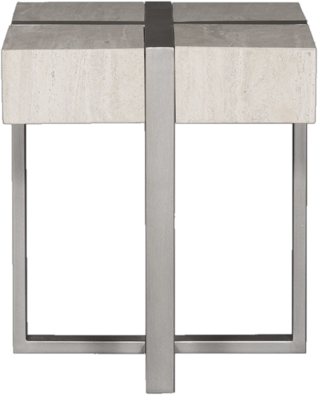 VANGUARD FURNITURE Formation Stone Veneer Side Table