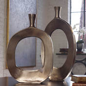 Contemporary bronze vase