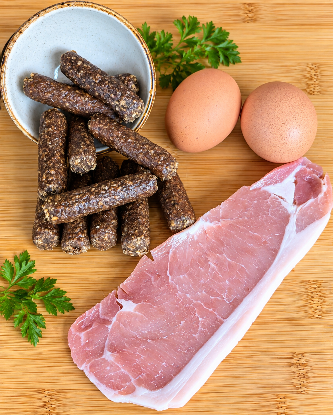 Gourmet Bacon & Eggs Sausages