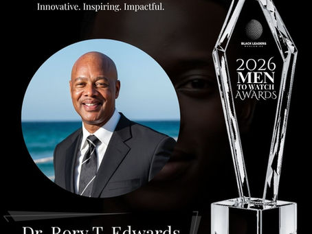 Men To Watch Awards 2026 honors Dr. Rory T. Edwards
