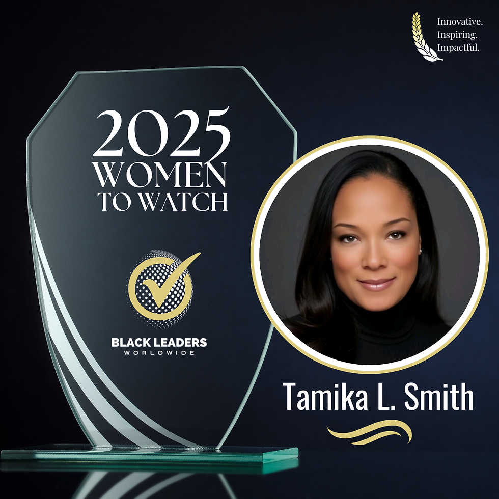 Black Leaders Worldwide honors Tamika L. Smith, 2025 Women To Watch.