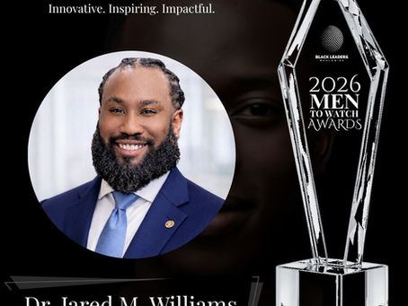 Men To Watch Awards 2026 honors Dr. Jared M. Williams