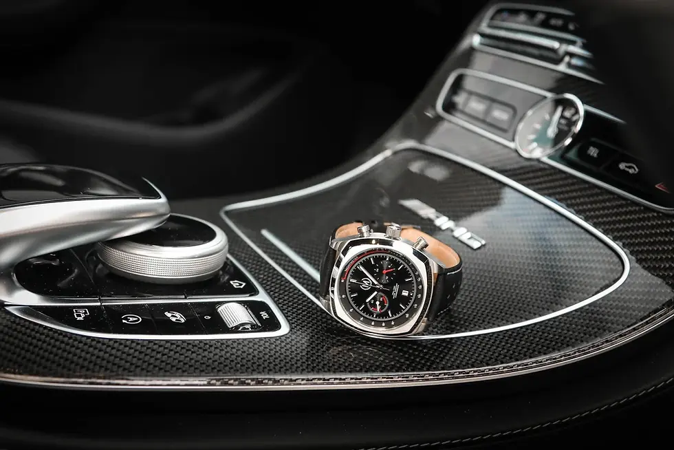 Thumbnail: Marchand Classic Driver Chronograph Racing Strap 43mm