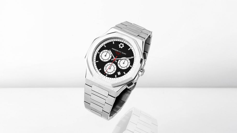 Thumbnail: MTGamma Chronograph Black Dial 42MM Seiko Movement
