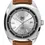 Thumbnail: MARCHAND Silver Dial Driver, Tan Strap