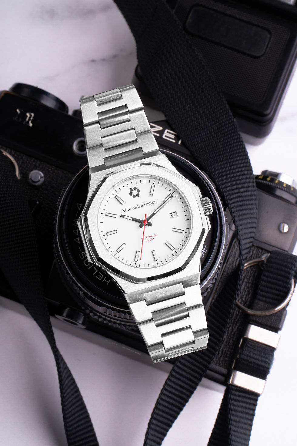 Thumbnail: MTGamma Chronograph White Dial 42MM Seiko Movement