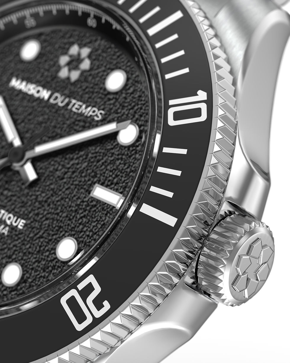Thumbnail: Maison Du Temps MTSigma Black Bezel Steel Diver 42mm