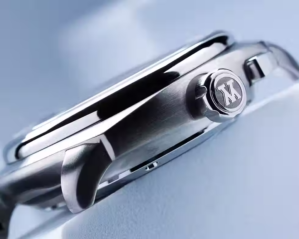 Thumbnail: Makina Uriel VII BLUE Swiss Auto 38mm
