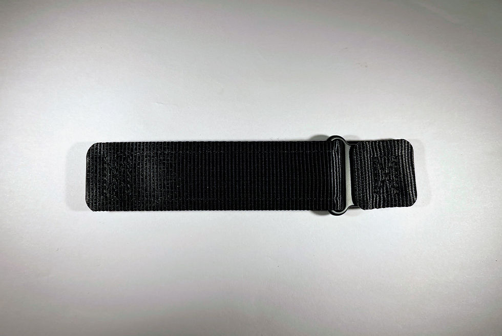 Thumbnail: Sincrono Parachute Canvas Strap 22mm Black