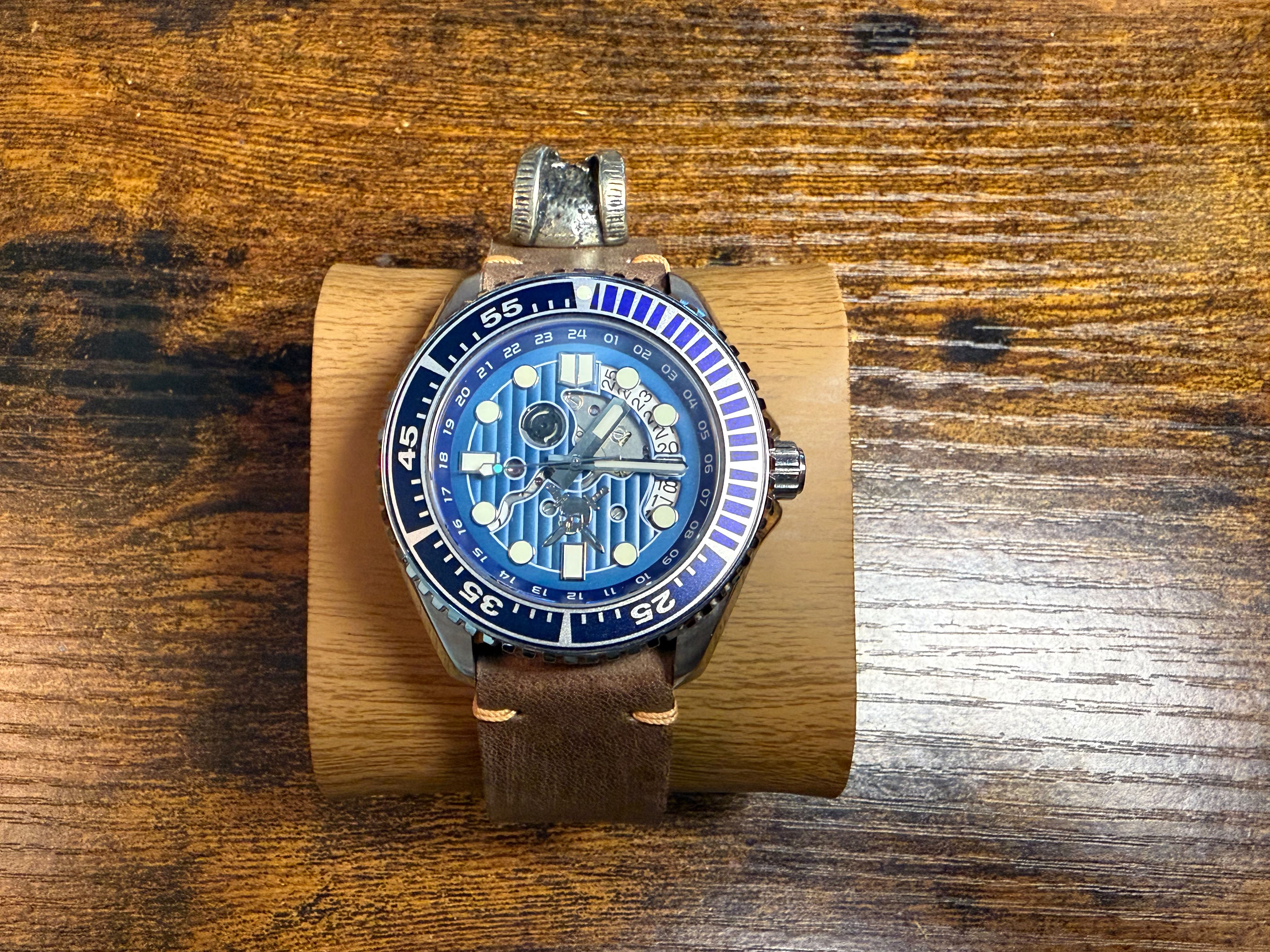 Qaiser Goat Head - one of one Handmade Auto 45mm