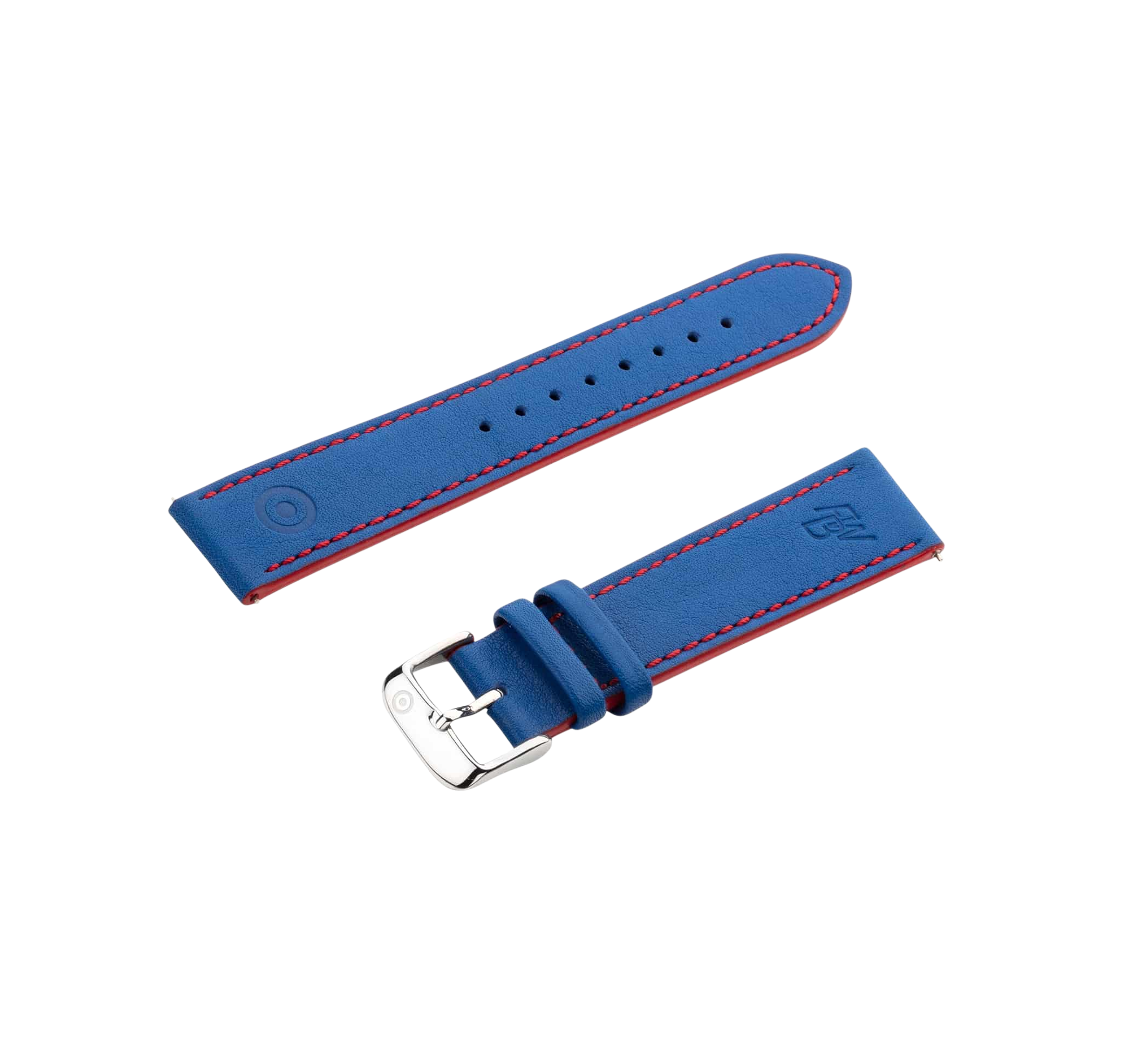 FWB Leather Strap Blau 20mm