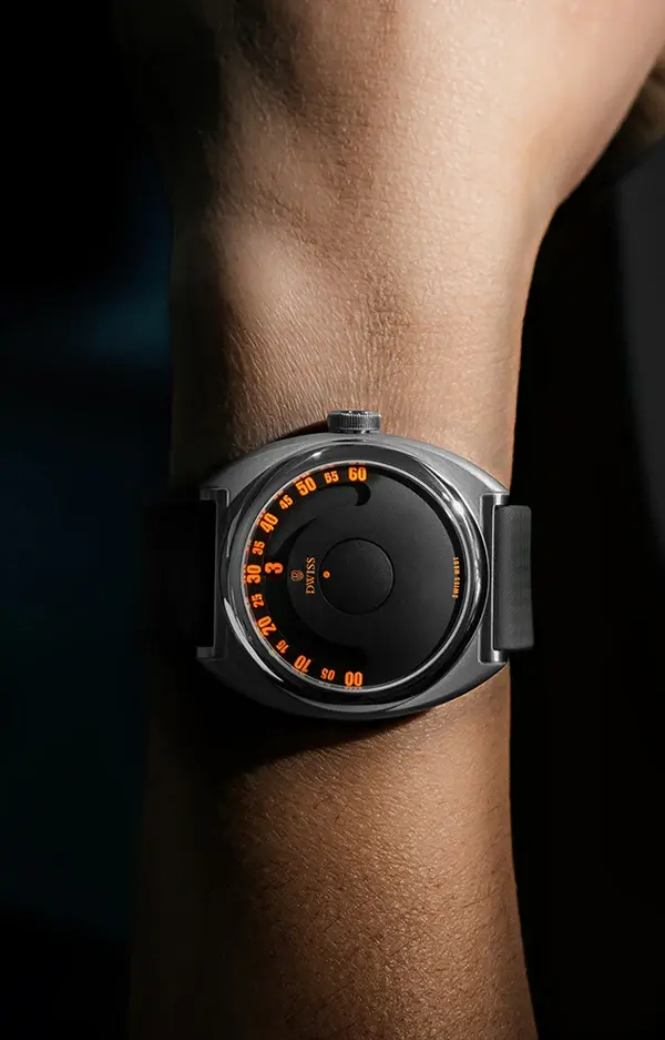 Thumbnail: DWISS S1 Wandering Hours Black SWISS MADE Auto 40mm Limited Edition