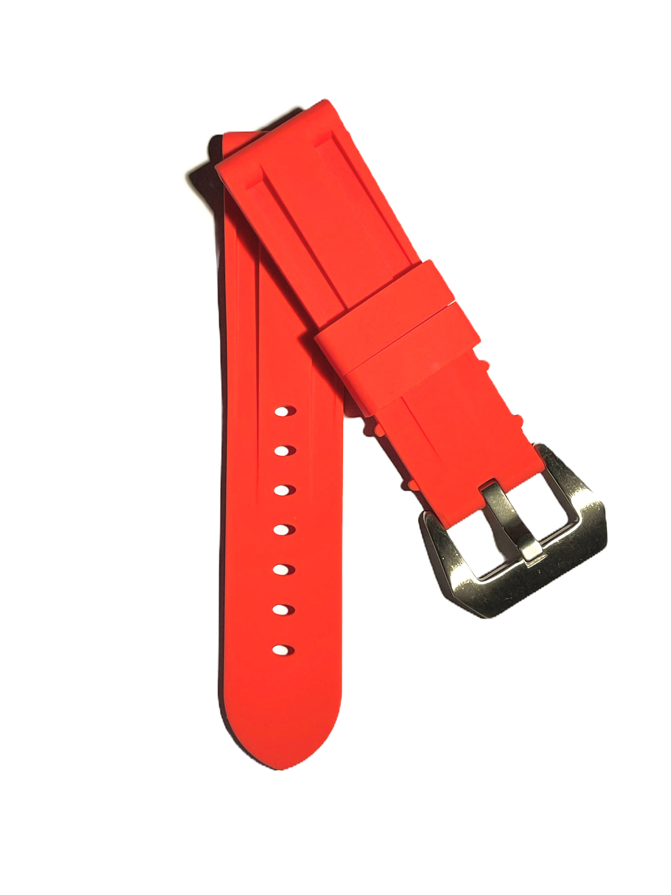 SINCRONO Silky Silicone strap Red Steel Buckle