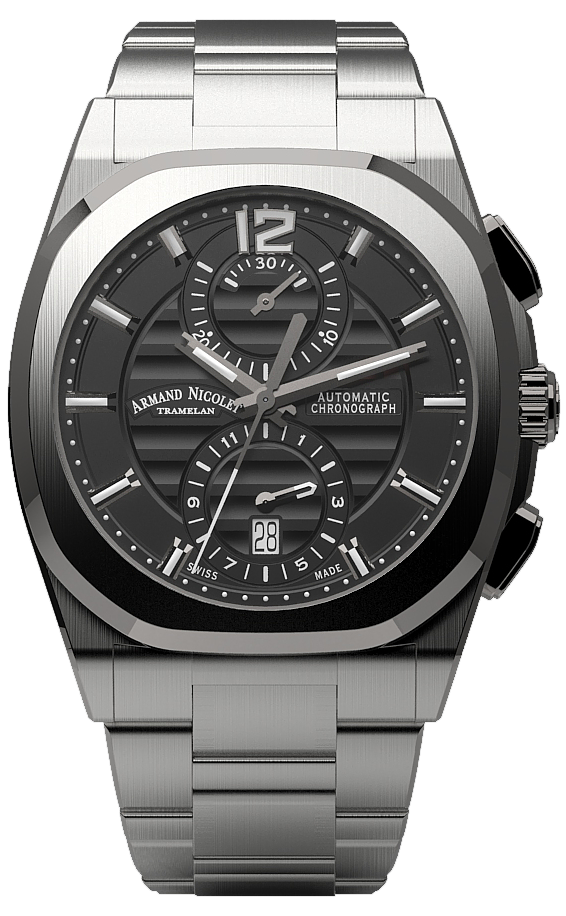 Armand Nicolet j09 Chronograph Black Dial