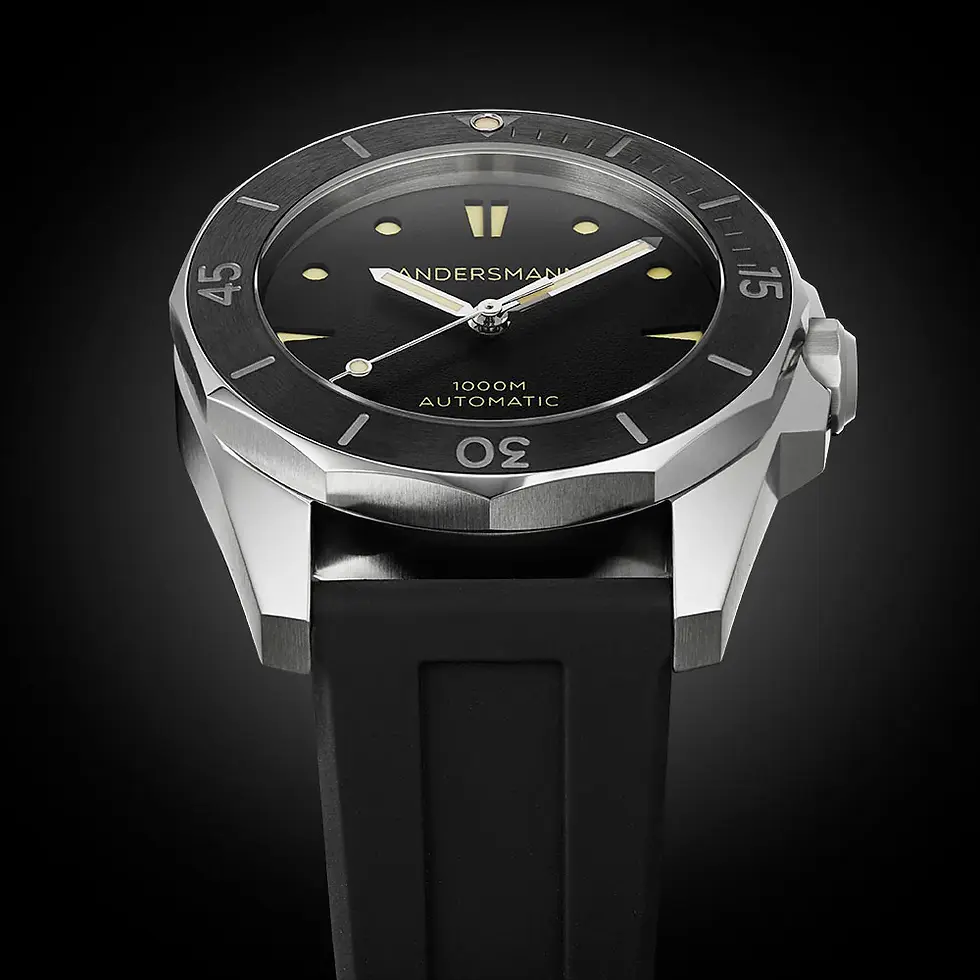 Thumbnail: Andersmann Oceanmaster I 1000m Black Bezel Automatic