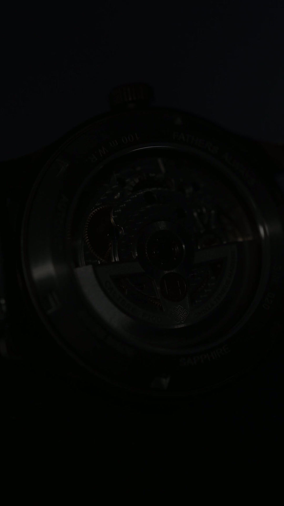Thumbnail: Fathers Memoria - Swiss Made Small Seconds Automatic Watch - Black Bronze 38mm
