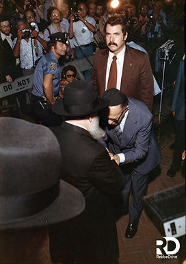 Menachem Begin Visits the Rebbe