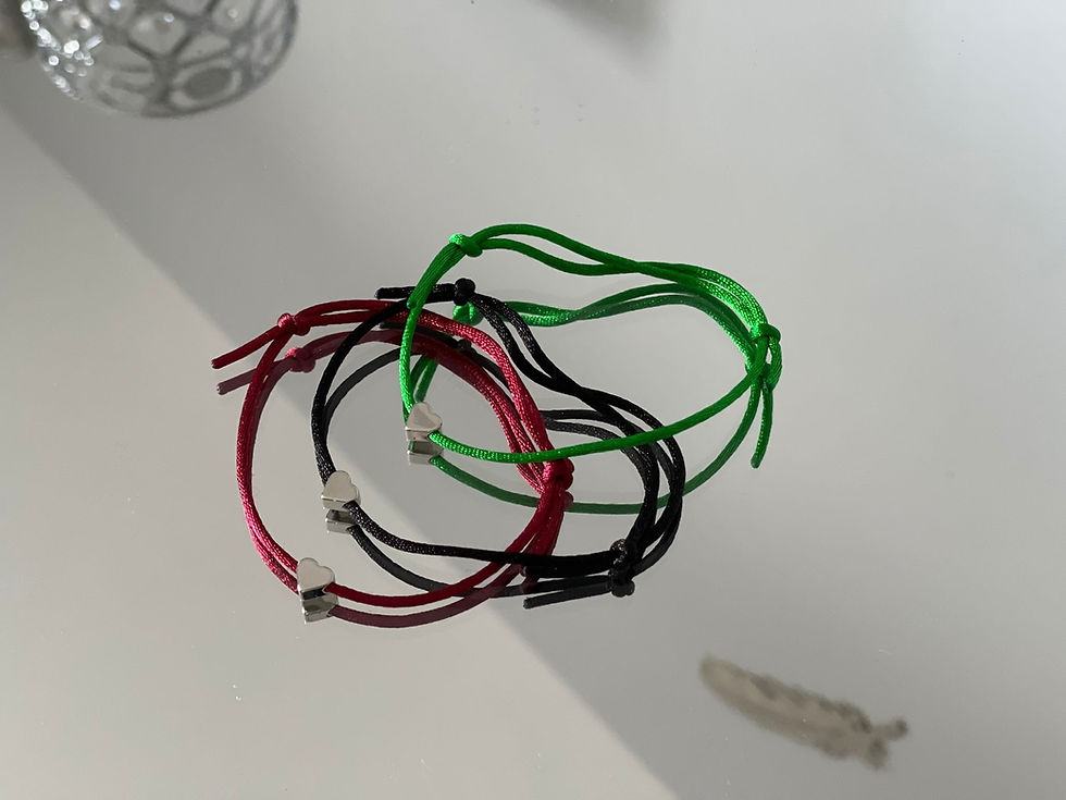 Thumbnail: Metal Heart Friendship Bands