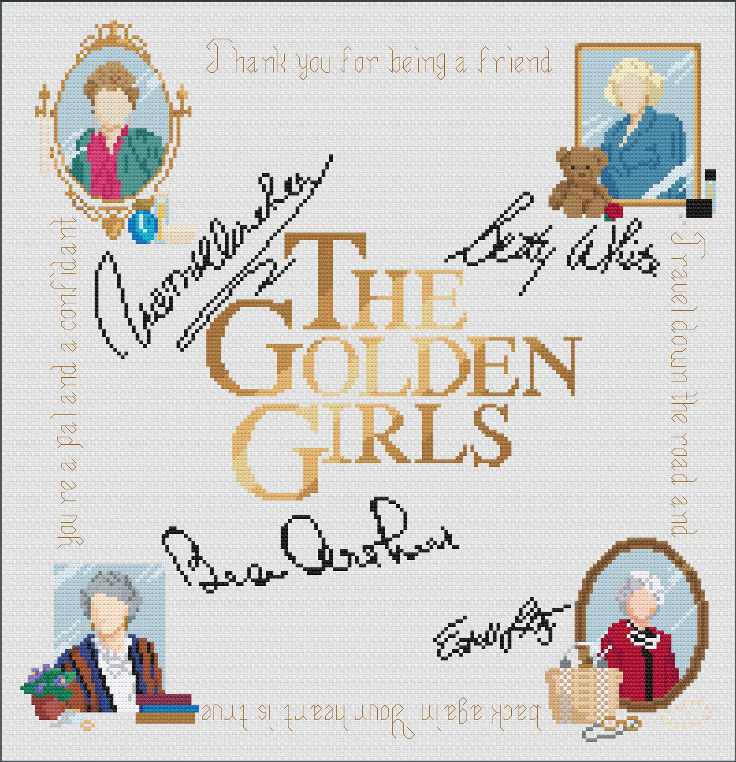 Golden Girls SAL - 2023 - COMPLETED - PDF Pattern