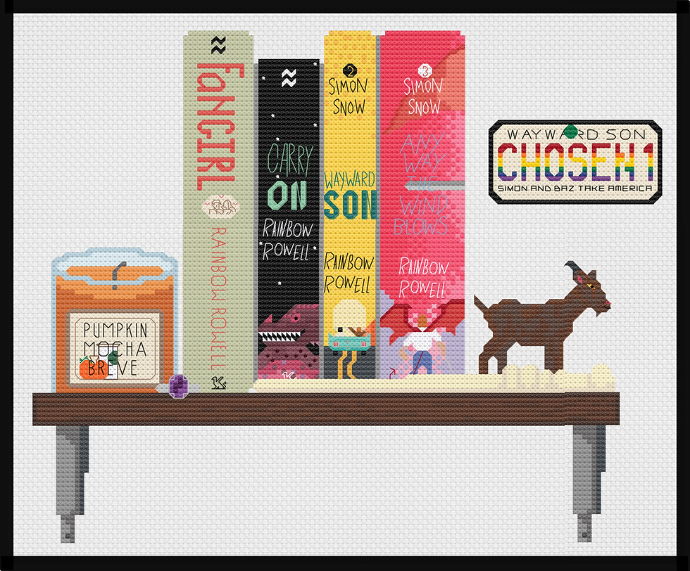 Thumbnail: Simon Snow Bookcase - PDF Pattern