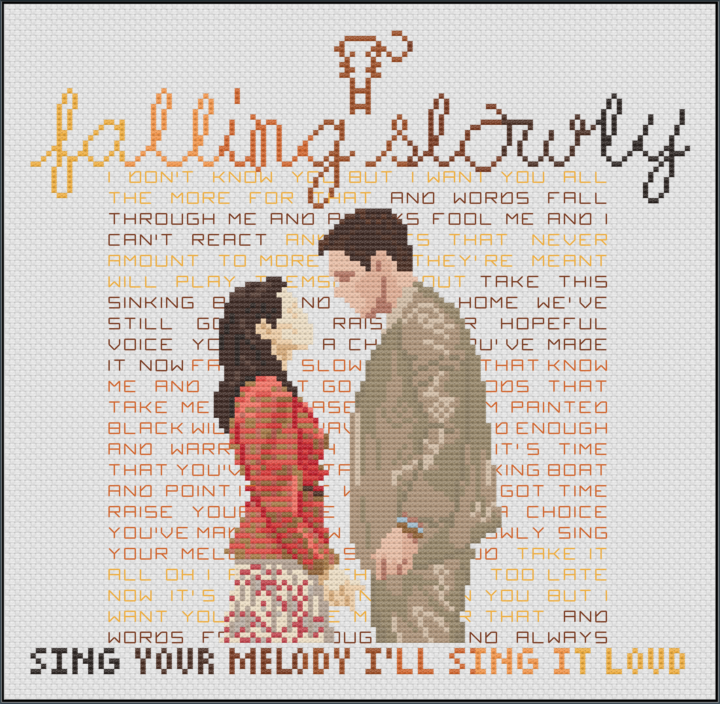 Sing Your Melody - Once - PDF Cross Stitch Pattern