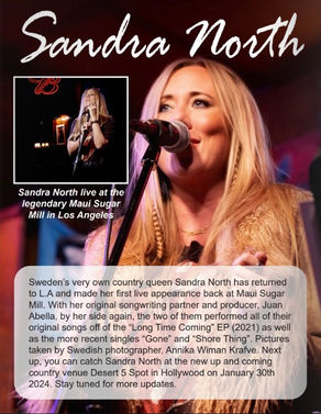 Sandra North is back on stage in L.A