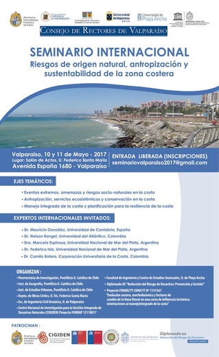 Realizan "Seminario Internacional Riesgos De Origen Natural, Antropización y Sustentabilidad De