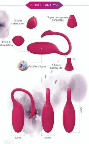 Miniatura: Flamingo MAX Vibrador con celular de Magic Motion