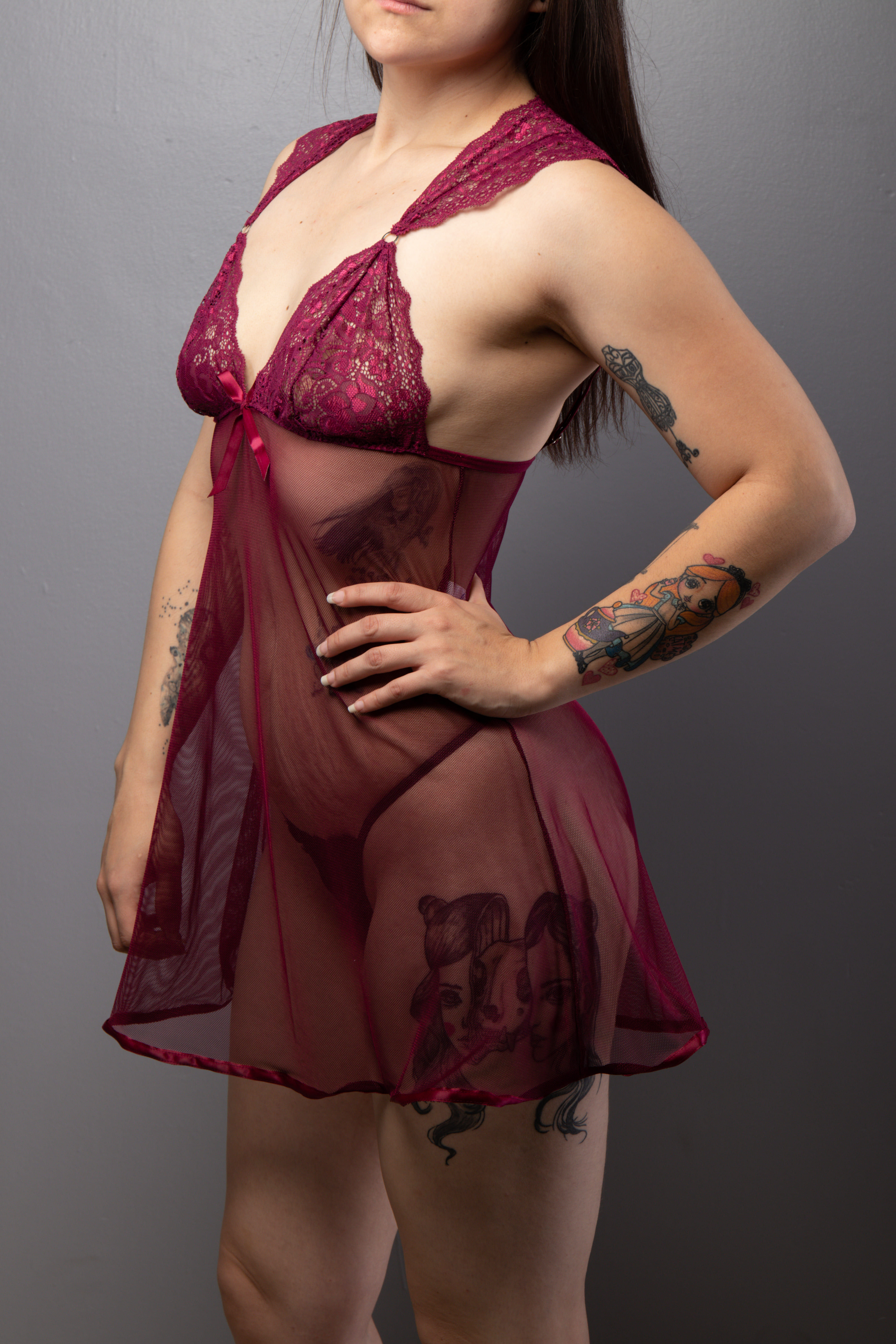 Babydoll de medio hombro diferentes colores 