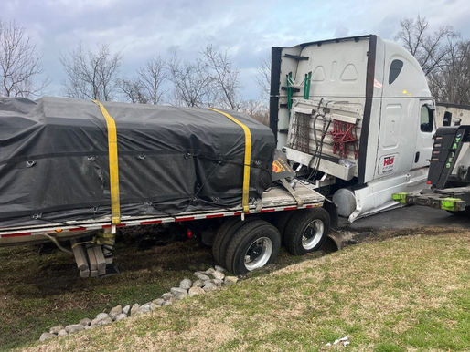 Tandem Recovery Tackles 44,000-Pound Steel Load