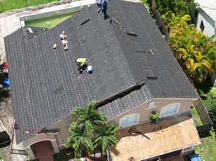 instalacion de nuevo techo de shingle en miami por greener roofing and solar