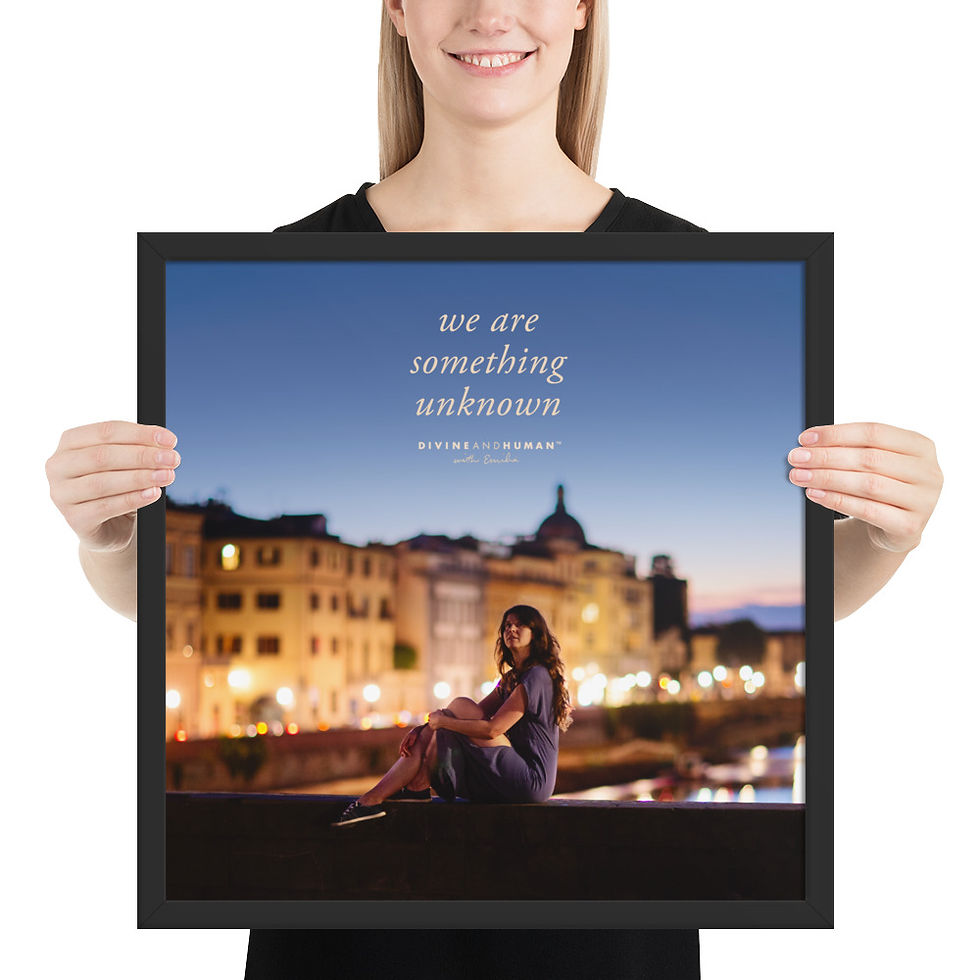 Thumbnail: "Something Unknown" - Framed Lyric Poster