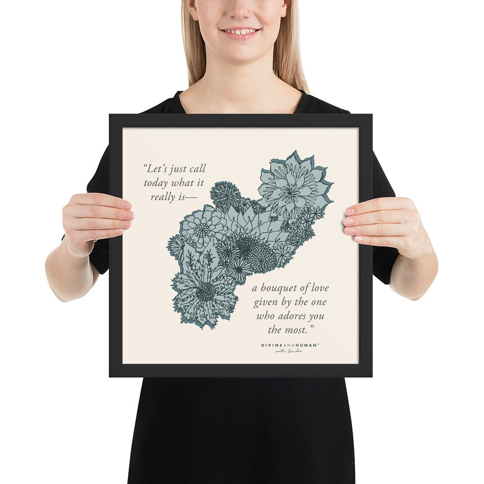 Thumbnail: "A Bouquet of Love" - Framed Poetry Poster