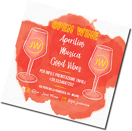 Creazione grafica flyer Just Wine