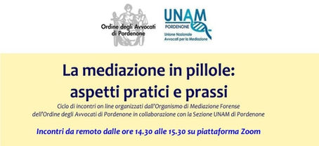 La mediazione in pillole: aspetti pratici e prassi