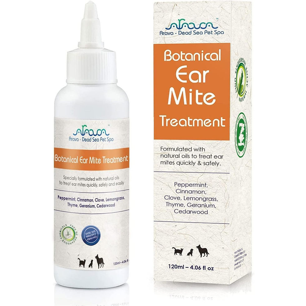 Thumbnail: Natural Ear Mite Treatment for Dogs & Cats Pet Ear Mites Infection Cleaner