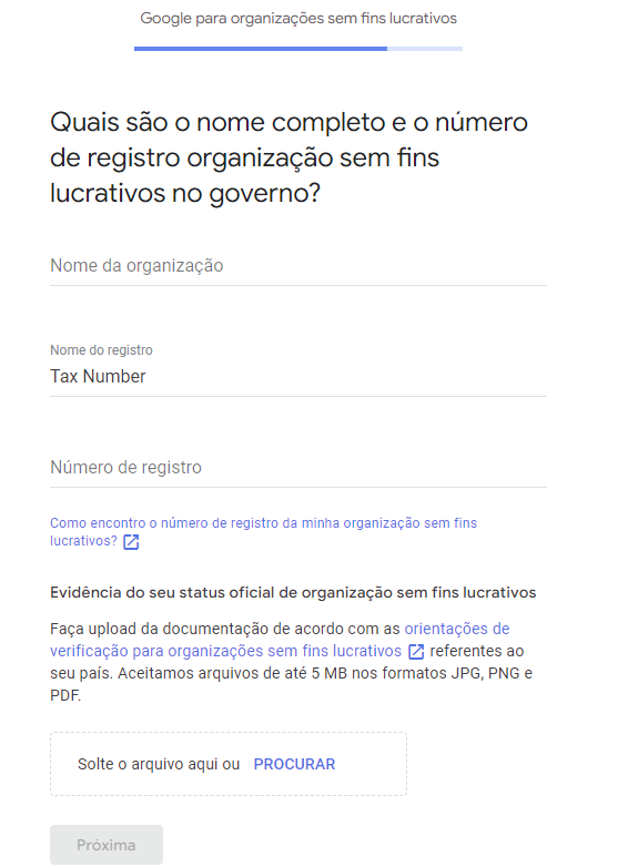 Insira os dados aqui conforme os fornecidos pela RFB.